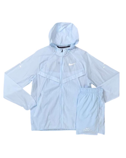 NIKE UV WINDBREAKER JACKET GLACIER BLUE SHORT SET