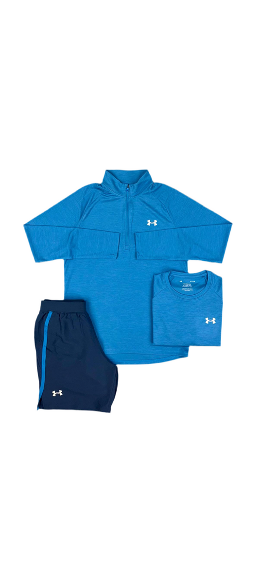 UNDER ARMOUR QUARTER ZIP 3 PIECE - BLUE